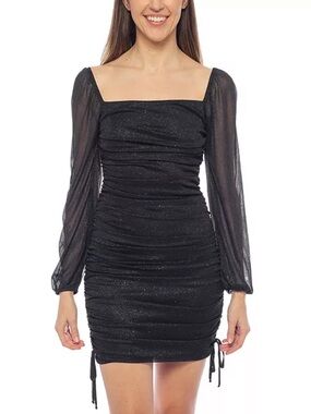 NWT Jump Apparel Ruched Mesh Mini Bodycon Dress